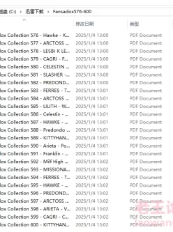 [自行打包] Fansadox Collection576-600 [25本+1.4G][百度盘]